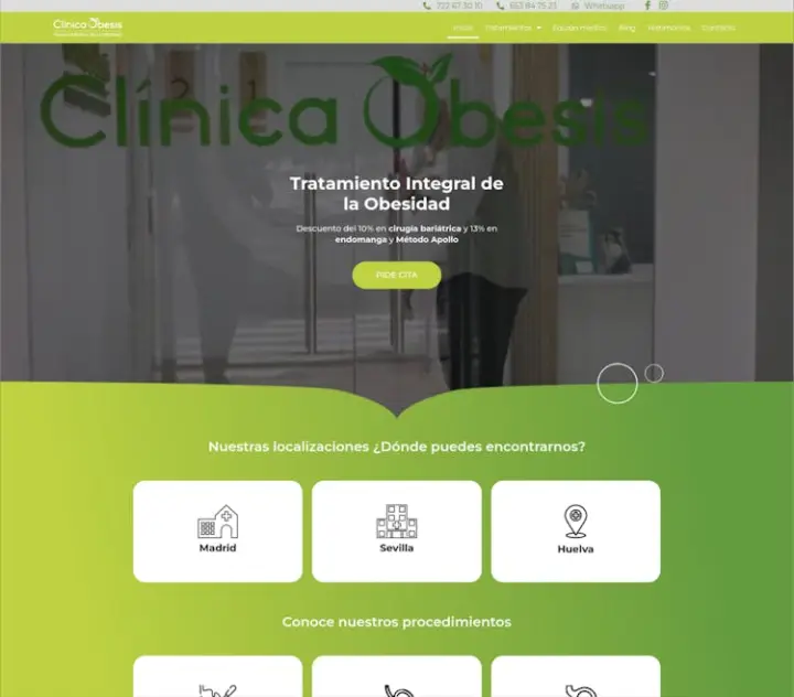 Web de Clínica Obesis