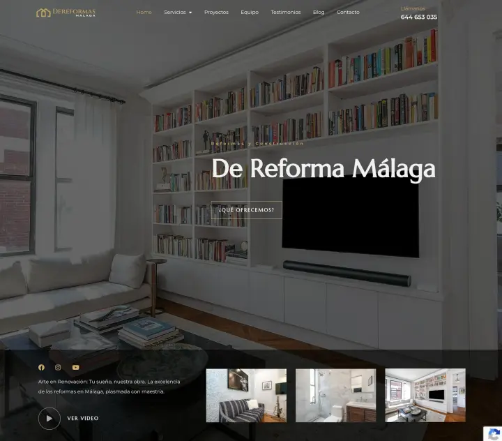 Web de De Reformas Málaga
